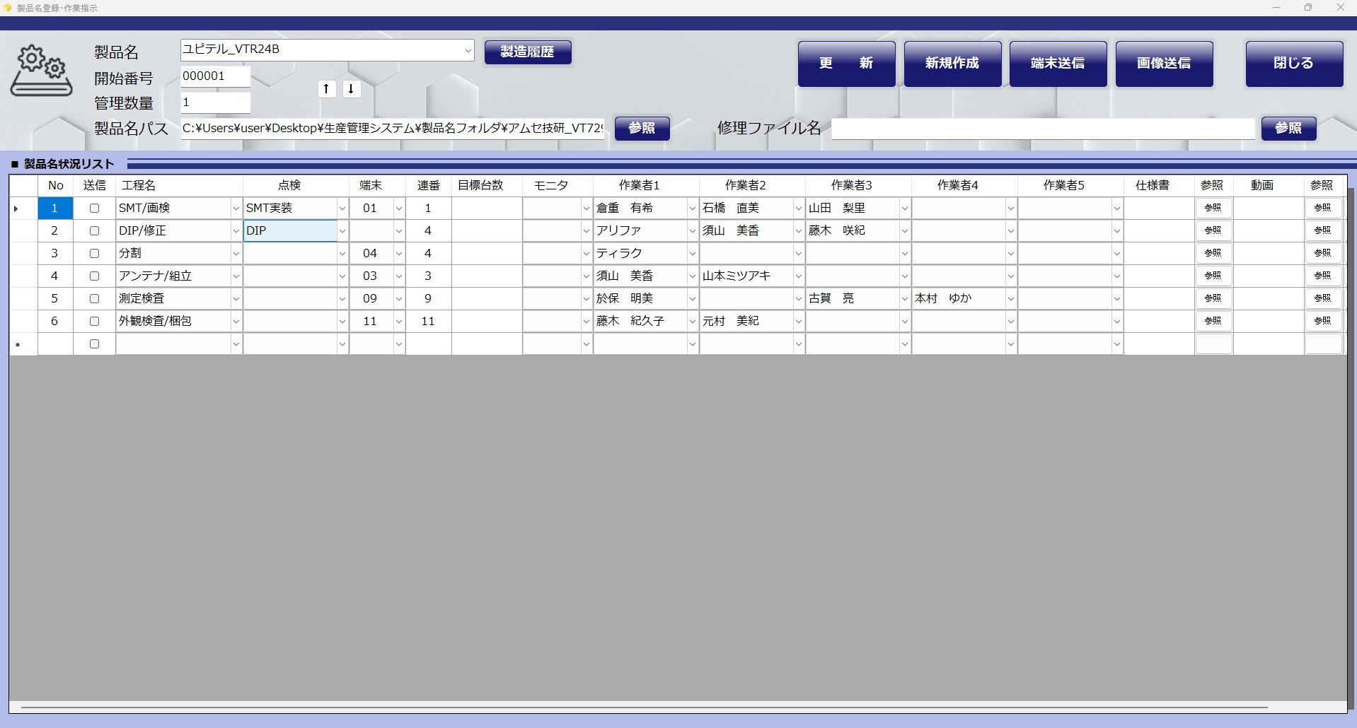 作業指示
